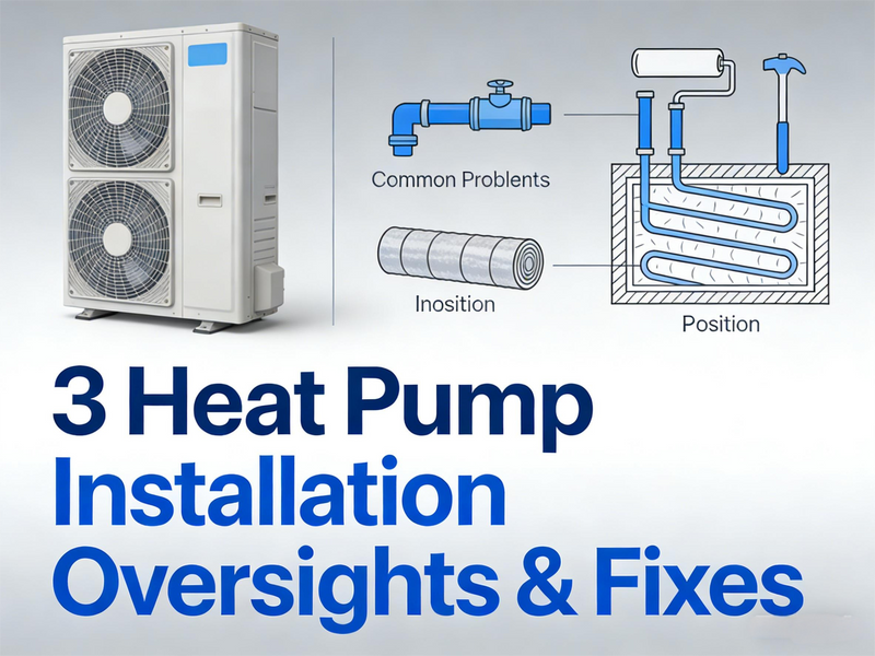 3 Common Oversights During Heat Pump Installation That Lead to Problems (And How to Fix Them Efficiently)