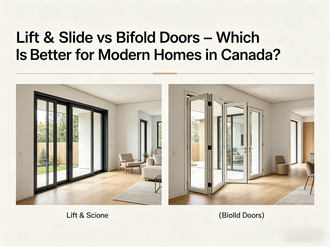 Lift & Slide vs Bifold Doors – Which Is Better for Modern Homes in Canada?