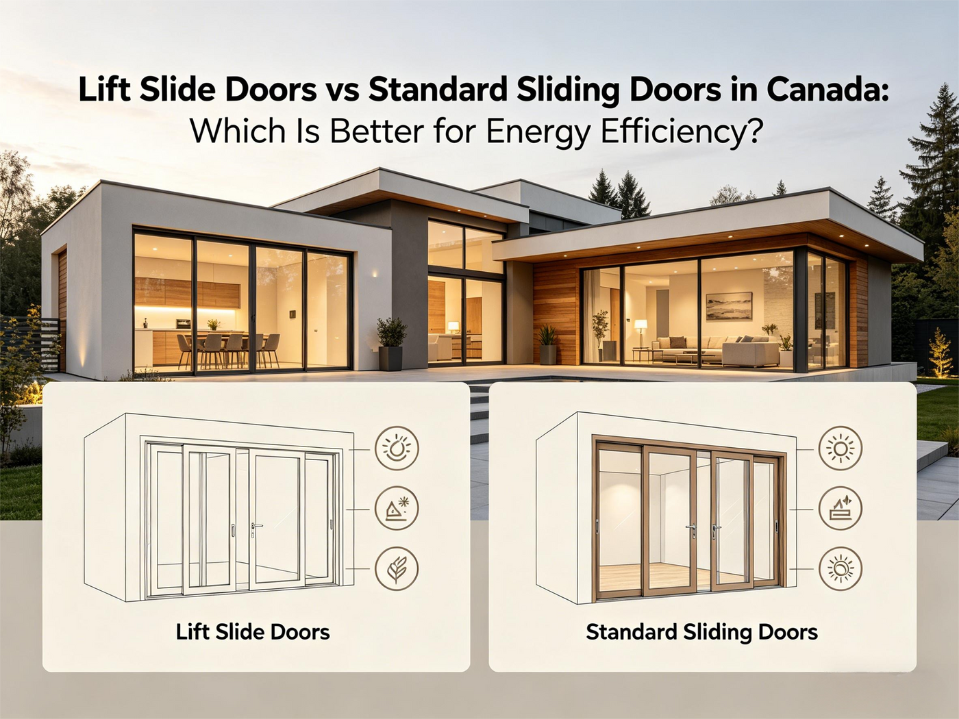 Lift Slide Doors Canada Warren 160 Aluminum System