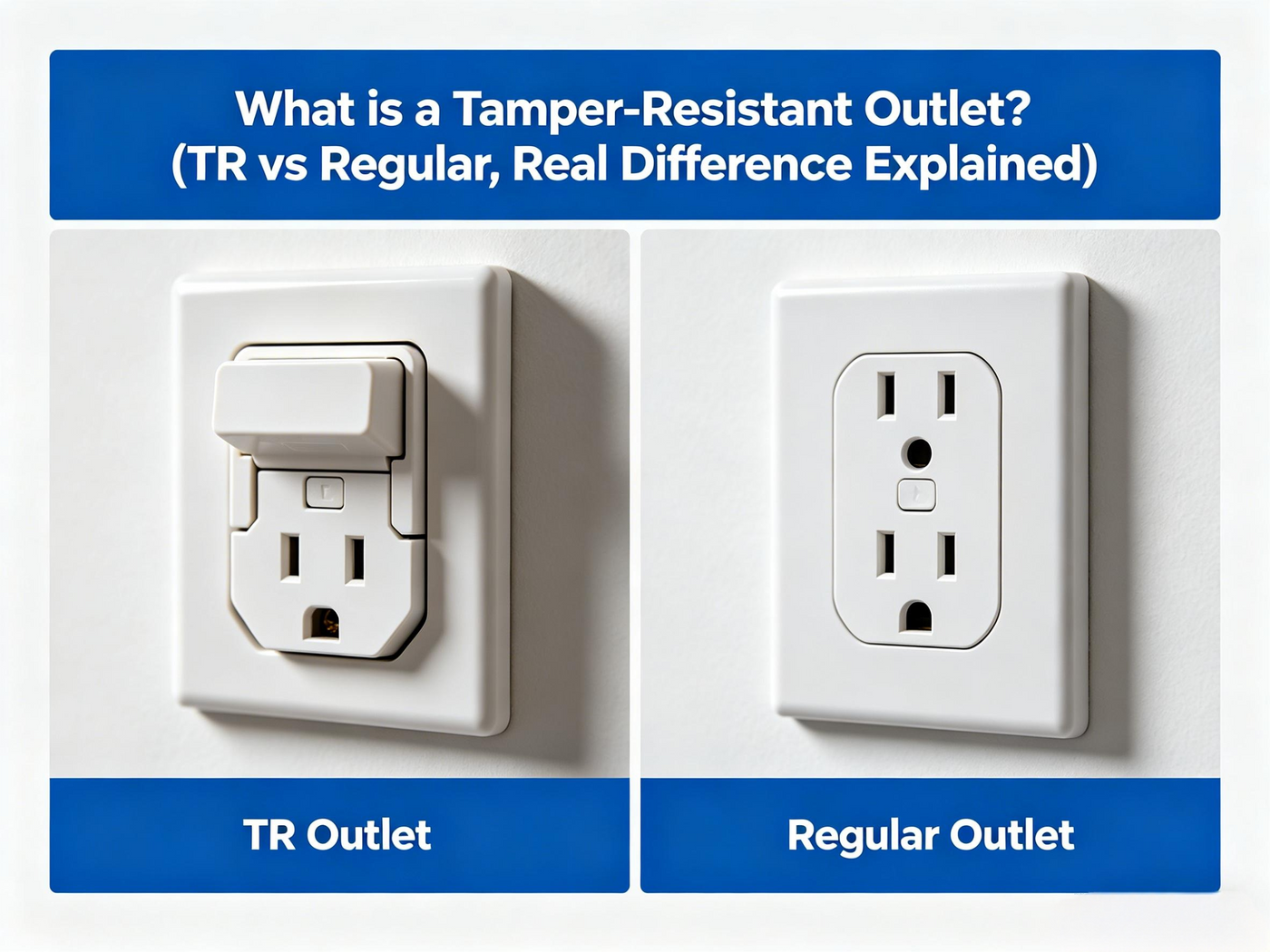 What is a Tamper-Resistant Outlet? (TR vs Regular, Real Difference Explained)