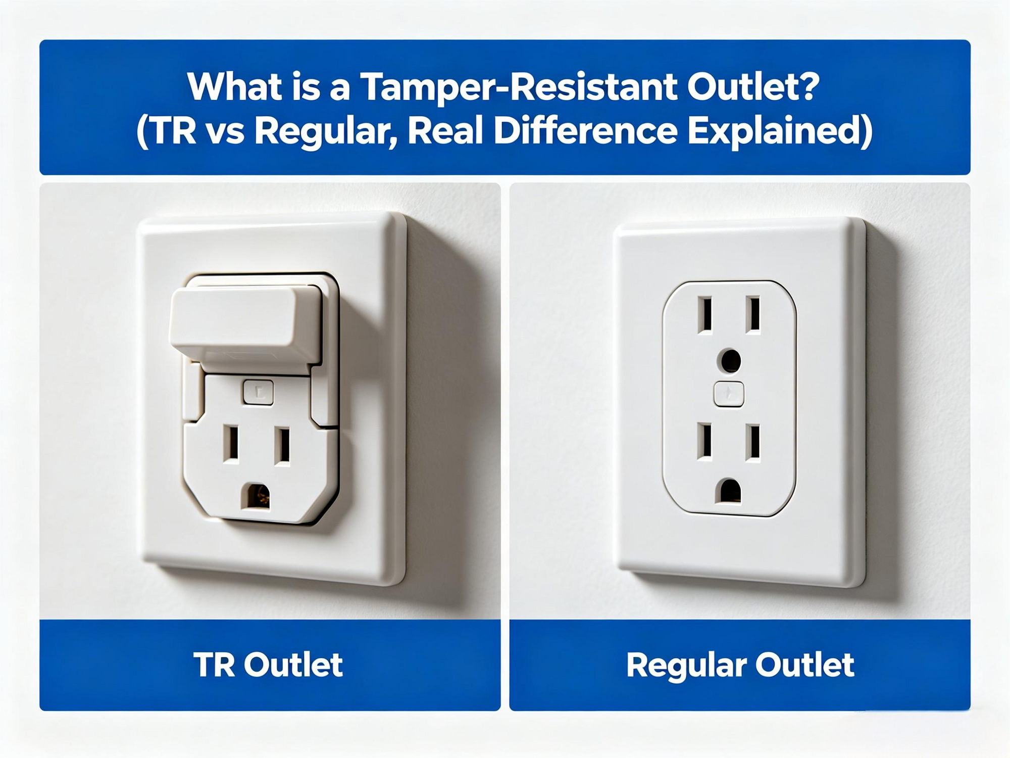 What is a Tamper-Resistant Outlet? (TR vs Regular, Real Difference Explained)