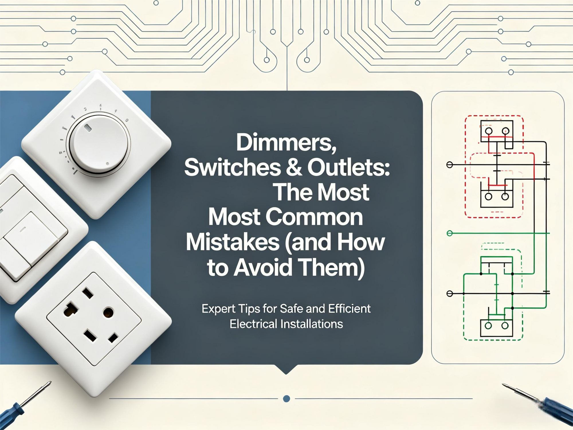 Dimmers, Switches & Outlets: The Most Common Mistakes (and How to Avoid Them)
