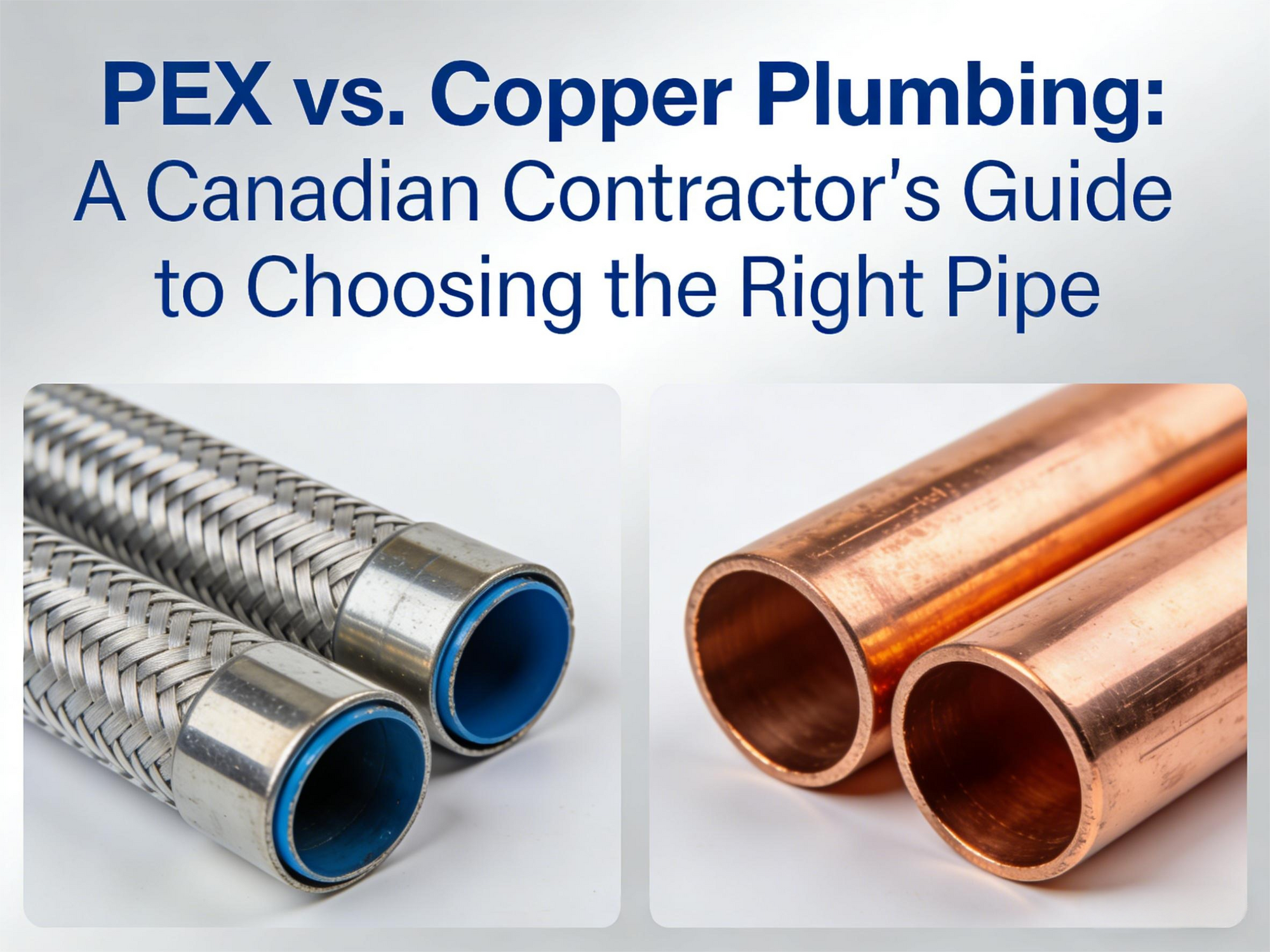 PEX vs. Copper Plumbing: A Canadian Contractor's Guide to Choosing the Right Pipe