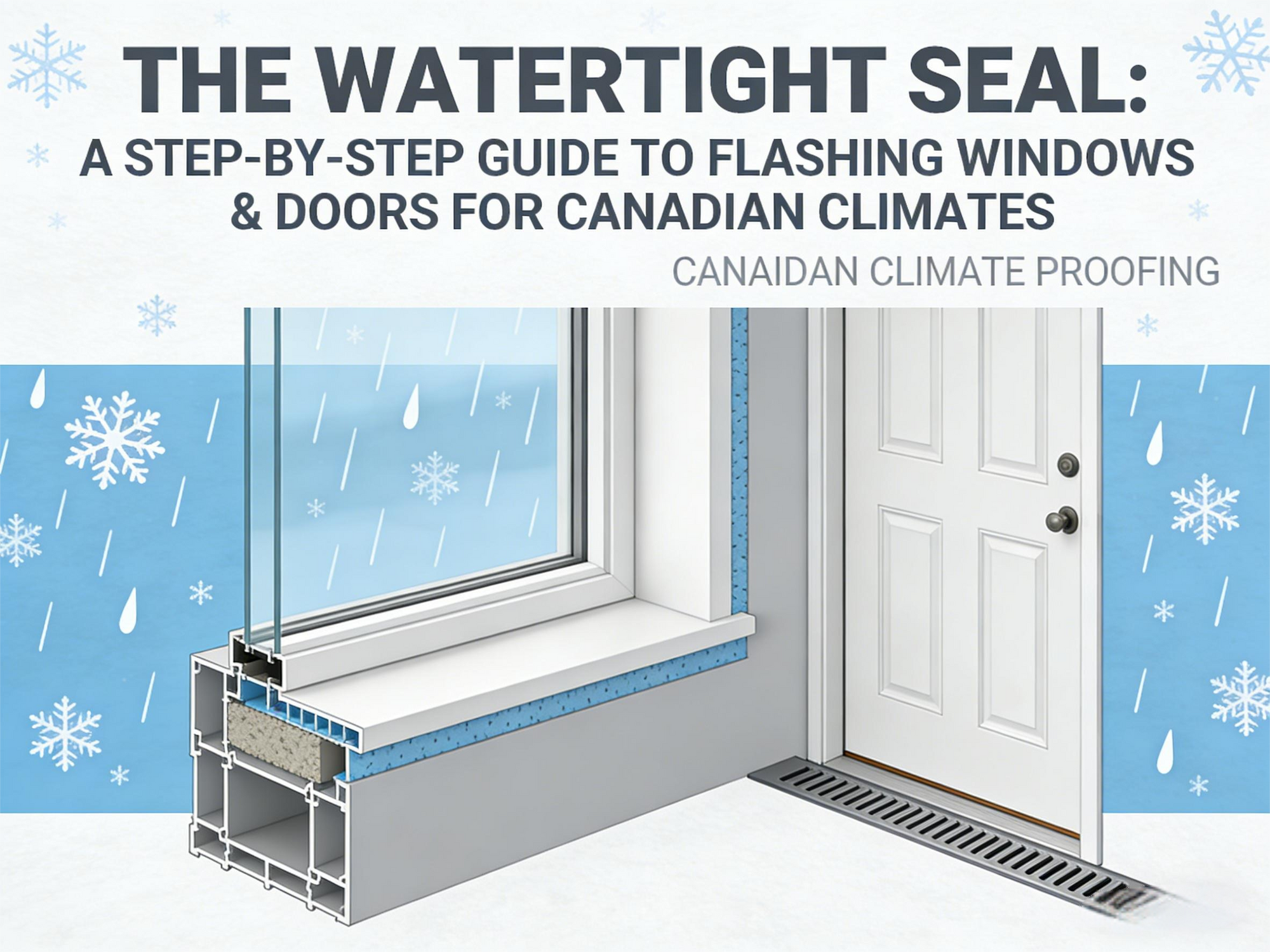 The Watertight Seal: A Step-by-Step Guide to Flashing Windows & Doors for Canadian Climates