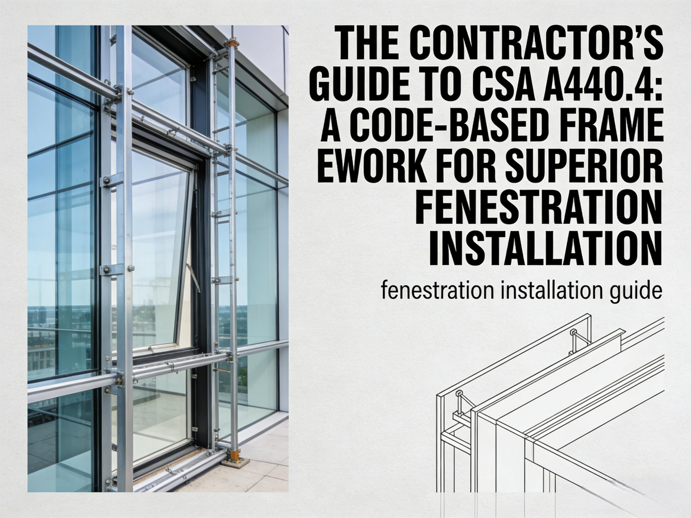 The Contractor's Guide to CSA A440.4: A Code-Based Framework for Superior Fenestration Installation