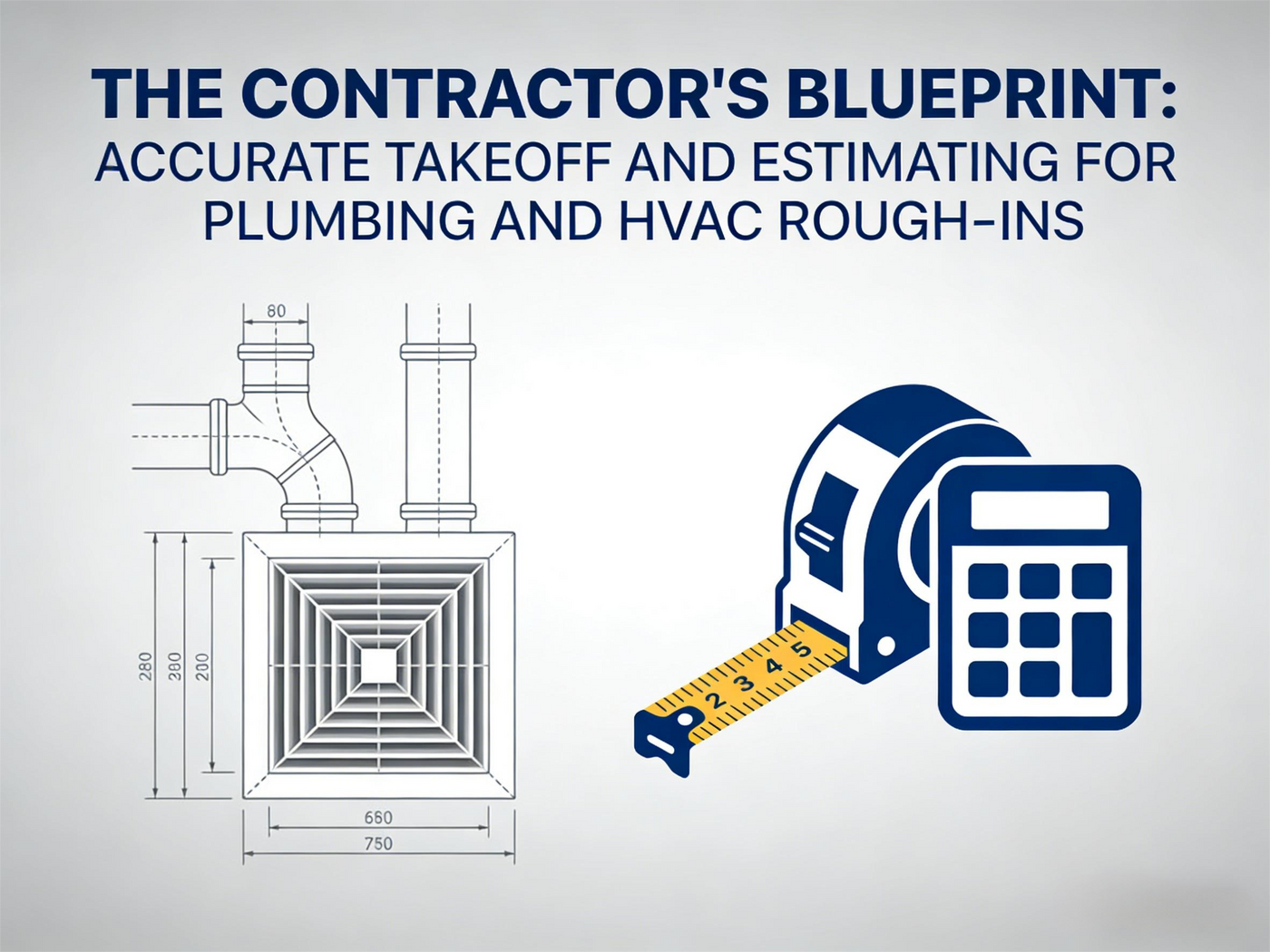The Contractor's Blueprint: Accurate Takeoff and Estimating for Plumbing and HVAC Rough-Ins