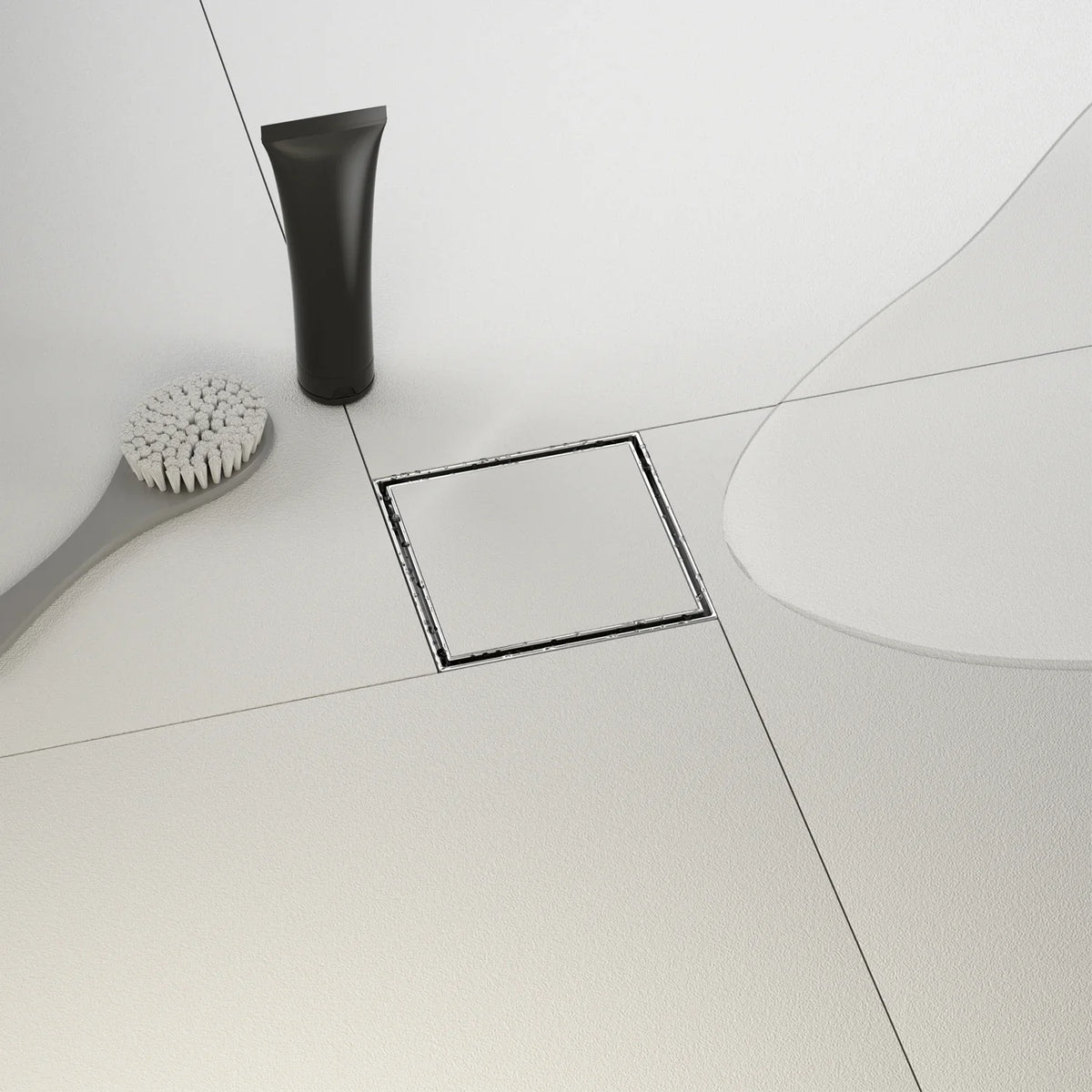 quare shower floor drain 304 stainless steel anti clog high flow