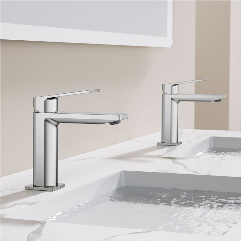 High-Efficiency Bathroom Faucet with Neoperl Aerator, 1.2 GPM Water Saving Design and Matte Modern Finish