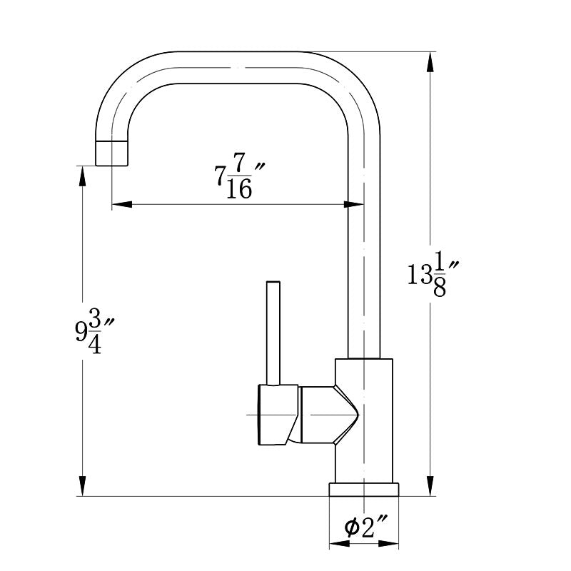 BBS 3305BQT faucet spout designed for portable dishwasher connection compatibility