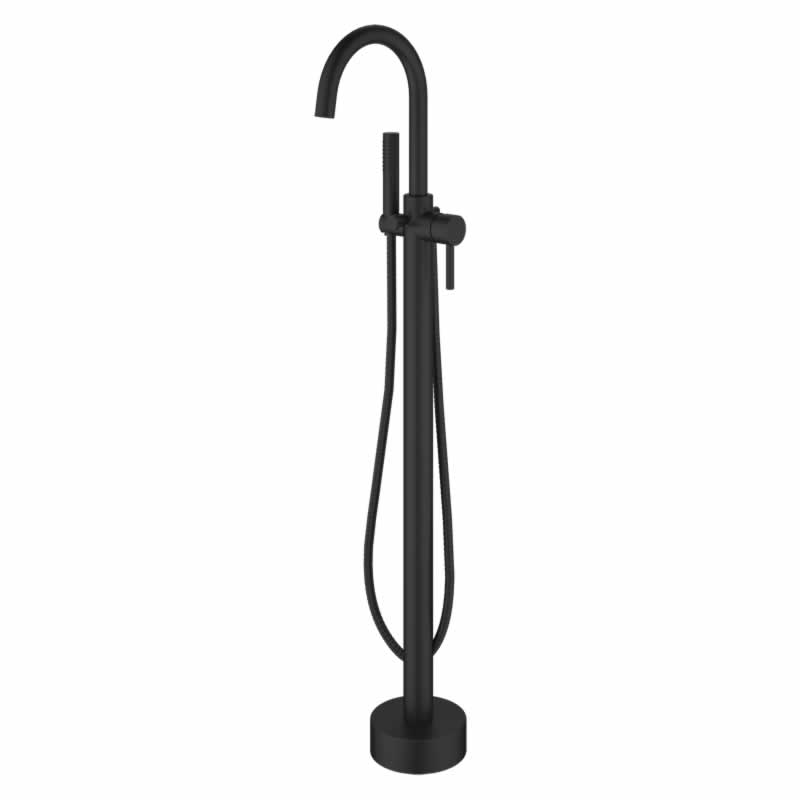 Close-up of the professional hand shower and high-arc spout for BBS 3374 tub filler