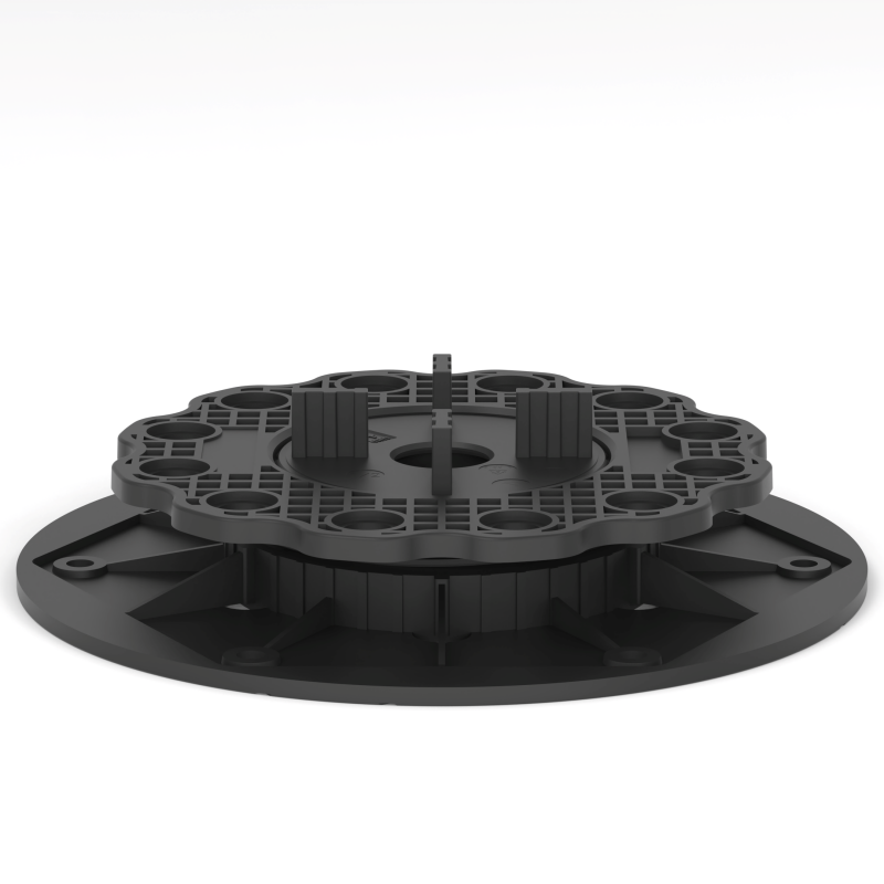 BBS B-1 series adjustable paving pedestal for low clearance porcelain and stone tile support