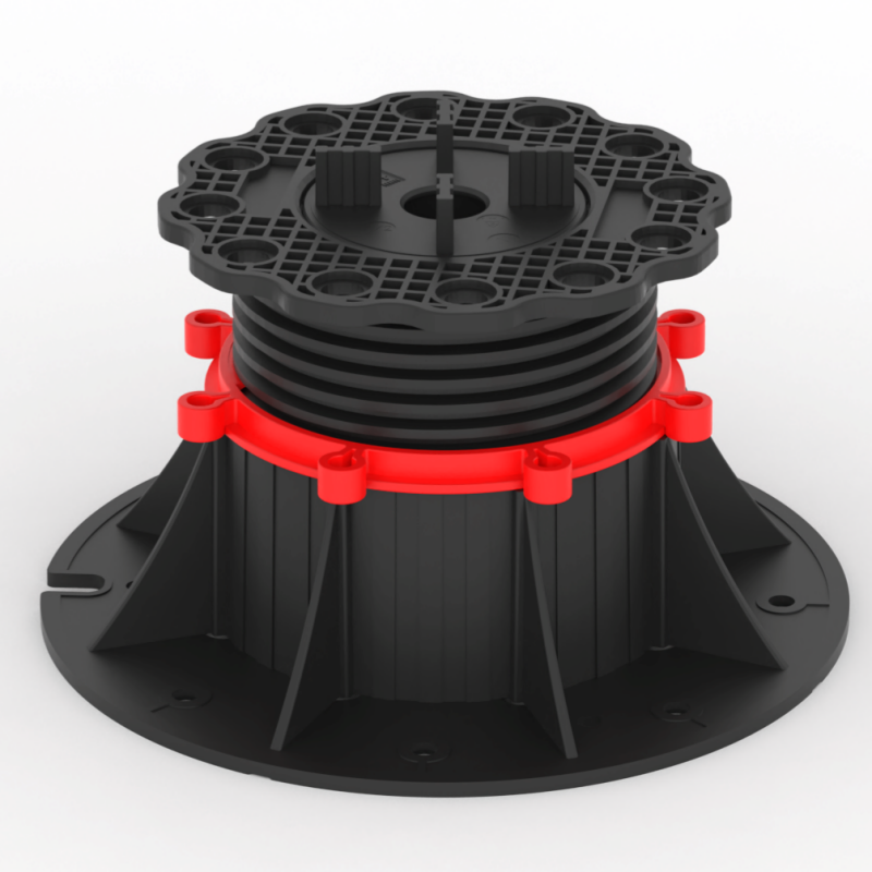 BBS B-4 series adjustable paver pedestal height range 2.36 to 4.13 inches for architectural paving - British Building Supplies Ltd