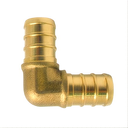 HLGPEX-231-0050 1/2" PEX-B Brass 90° Elbow | ASTM F1807 | 50-Pack - British Building Supplies Ltd