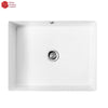 BOLINA Lavatory with Full Pedestal Overflow Drain Lavatory-L1999-white