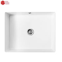 BOLINA Lavatory with Full Pedestal Overflow Drain Lavatory-L1999-white