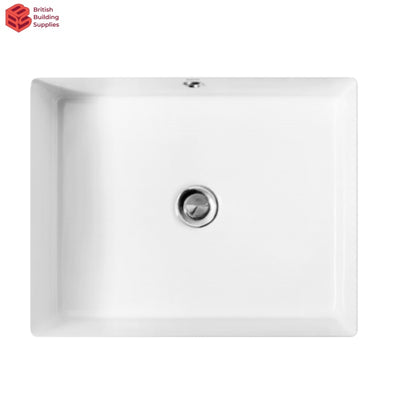 BOLINA Lavatory with Full Pedestal Overflow Drain Lavatory-L1999-white