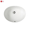 BOLINA Lavatory with Full Pedestal Overflow Drain Lavatory-L343-white