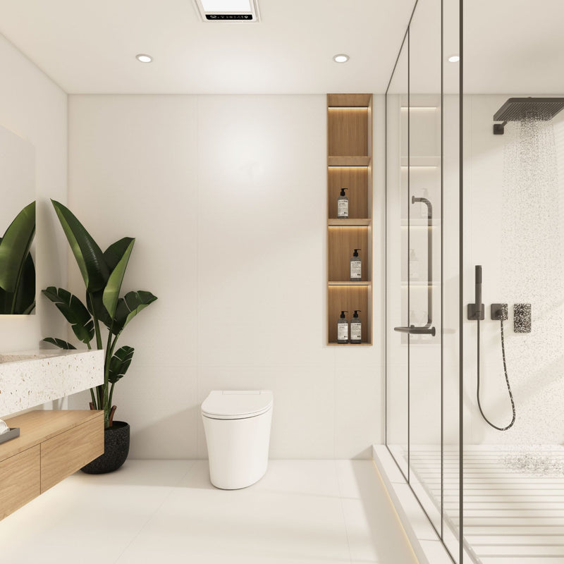 TA-T568  Modern Buld in Tank One Piece Intelligent Smart Toilet for Low Water Pressure Environments