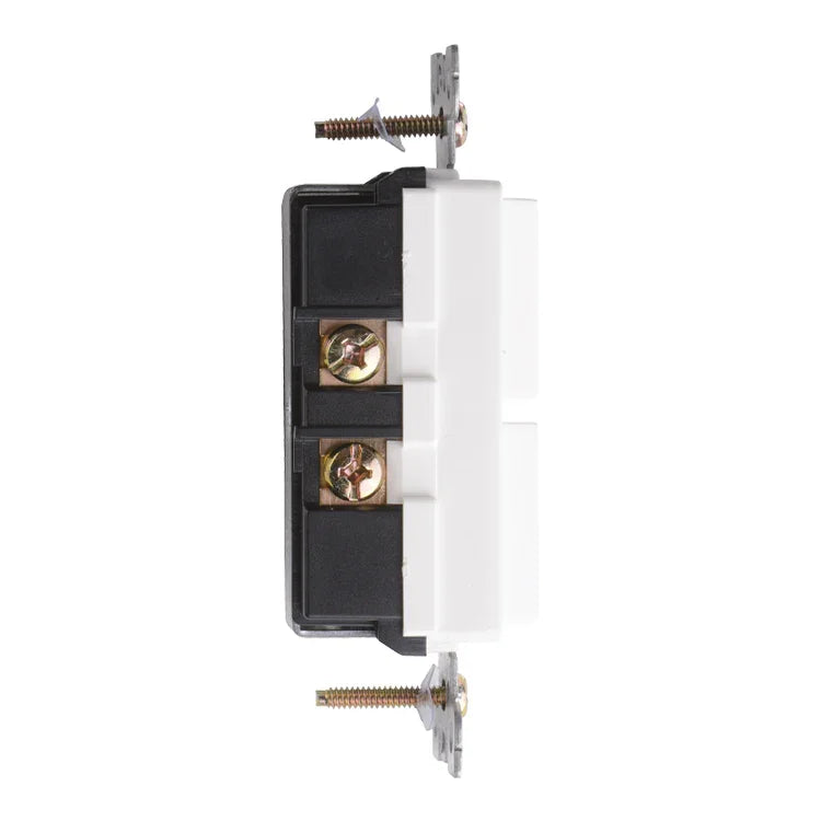 Side Profile of BBS-YGD-002 showing Separate Feed Break-off Tab and Brass Terminals