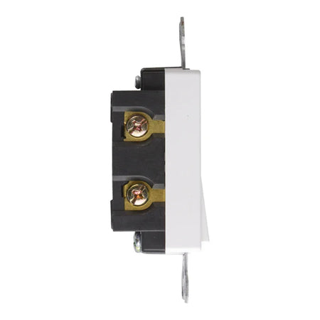 Side Profile of BBS-YGD-003 showing Brass Terminal Screws and Quickwire Back-Wire Ports
