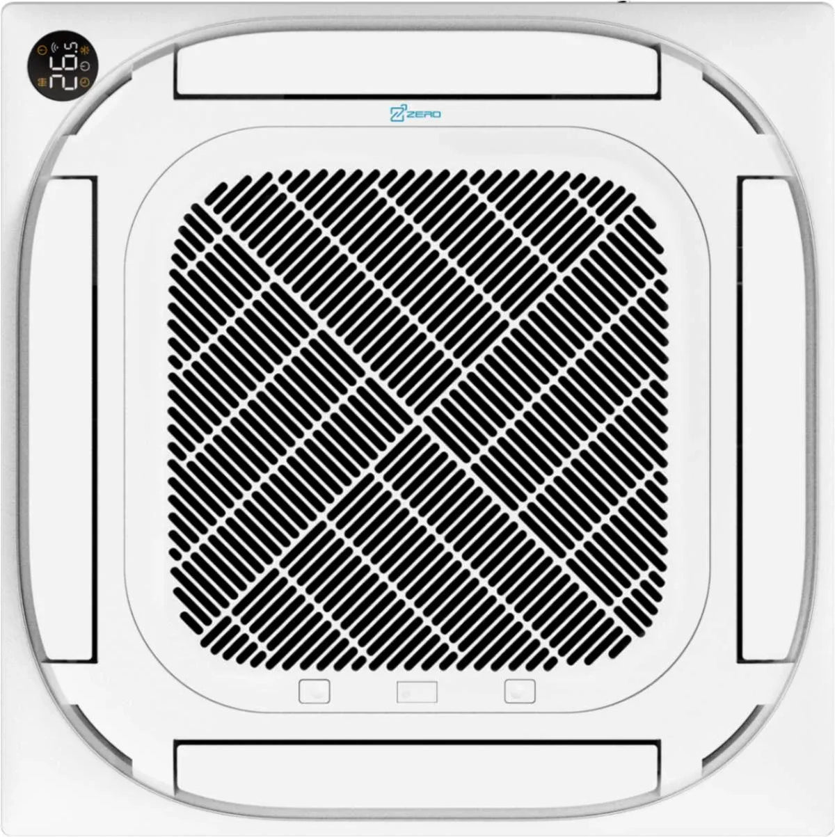 4-way airflow cassette mini split uniform air distribution ceiling HVAC unit
