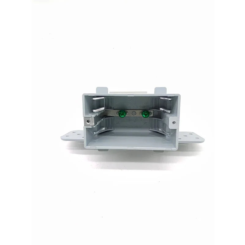 1 Gang Non-Metallic Electrical Box with 4 Built-In Cable Clamps Gray | British Building Supplies | side2