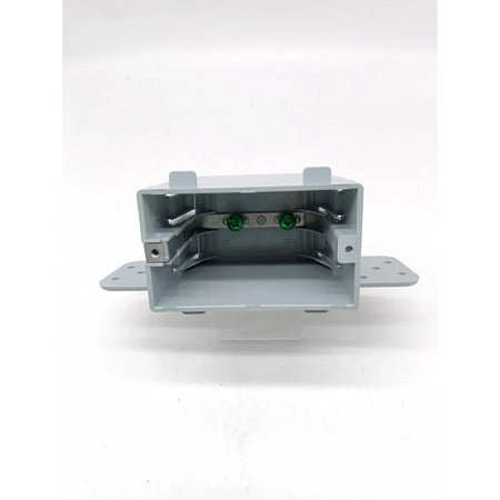 1 Gang Non-Metallic Electrical Box with 4 Built-In Cable Clamps Gray | British Building Supplies |side3