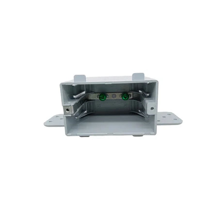1 Gang Non-Metallic Electrical Box with 4 Built-In Cable Clamps Gray | British Building Supplies | back3