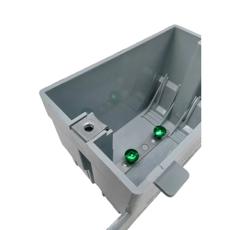 1 Gang Non-Metallic Electrical Box with 4 Built-In Cable Clamps Gray | British Building Supplies | inner3