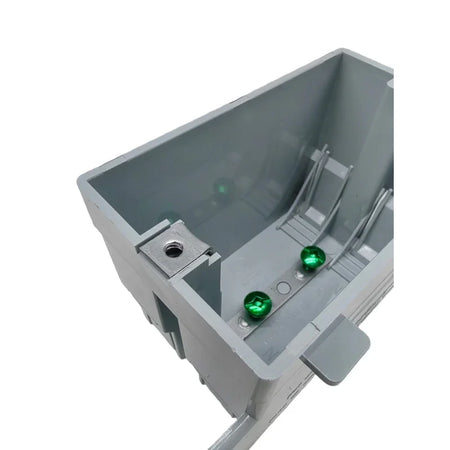 1 Gang Non-Metallic Electrical Box with 4 Built-In Cable Clamps Gray | British Building Supplies | inner3