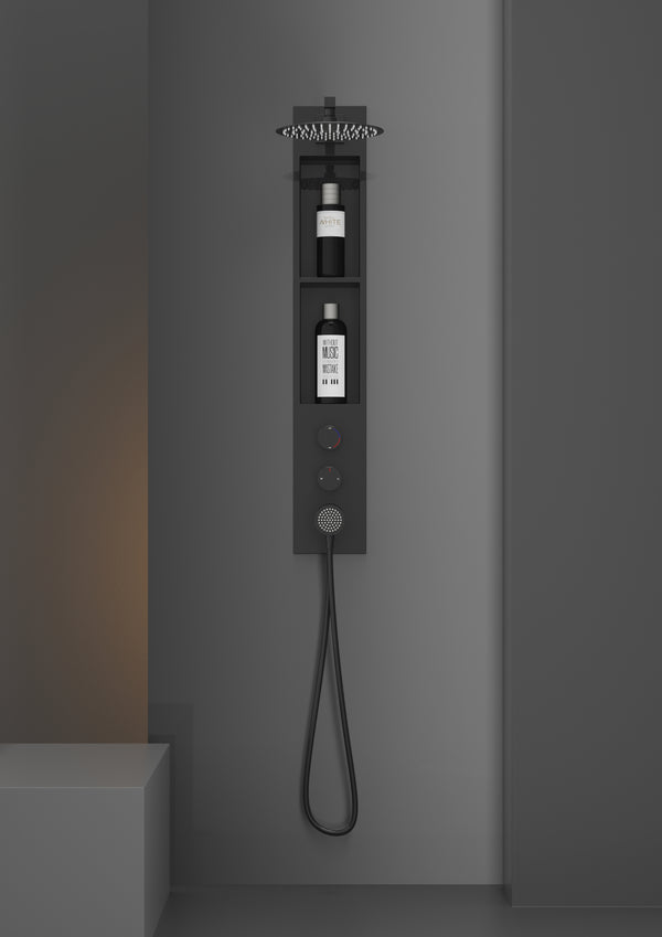 Built in Shower Panel.