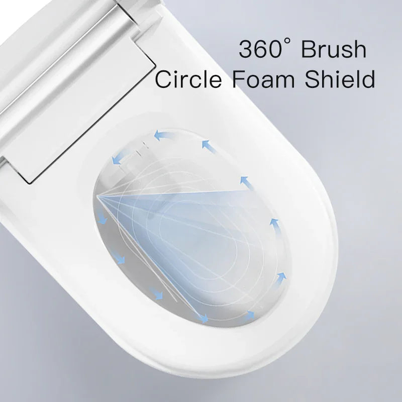 High-efficiency jet siphon flushing system of Hwell U5 smart toilet