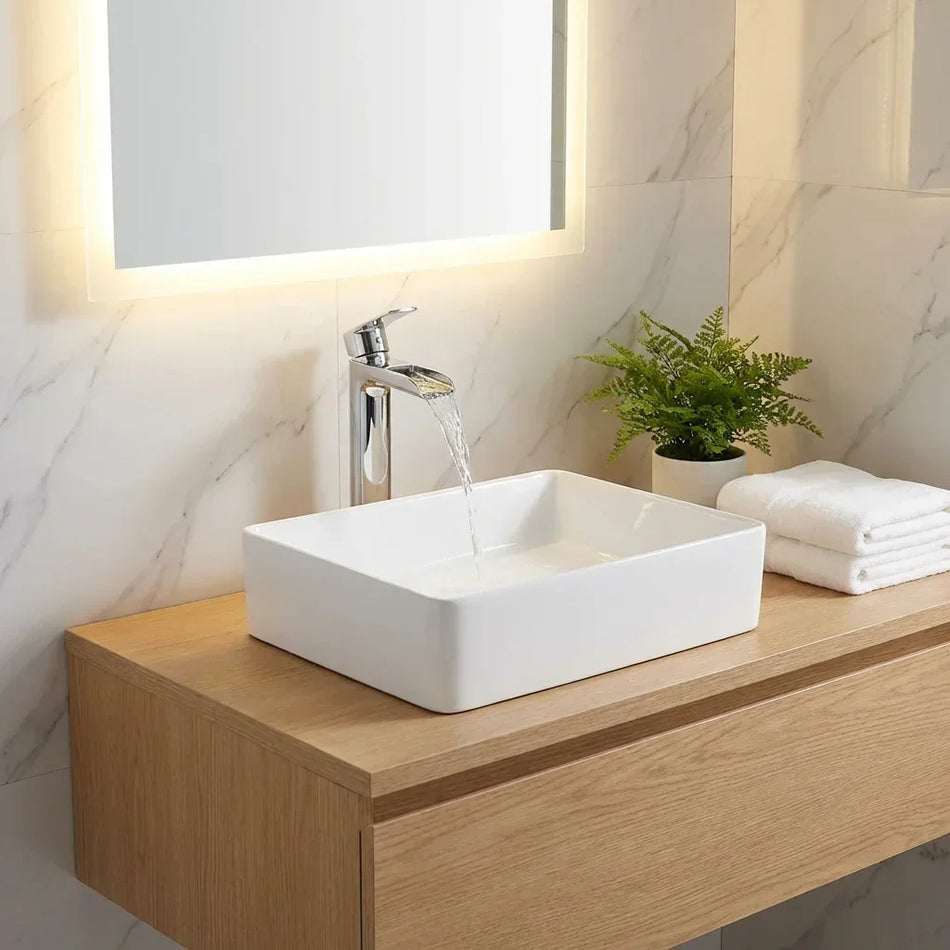 Luxury Custom Vanity featuring Bolina L1999 Square Undermount Sink
