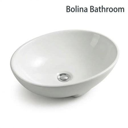 Bolina L343 Undercounter Bathroom Sink White Ceramic Basin cUPC Certified