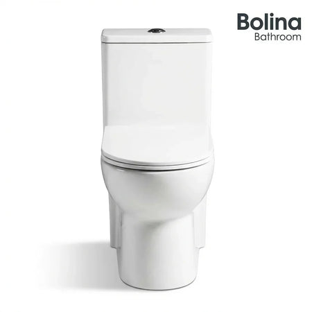 BOLINA W2121D One-Piece Toilet Soft-Close Seat Gloss White | British Building Supplies | front2
