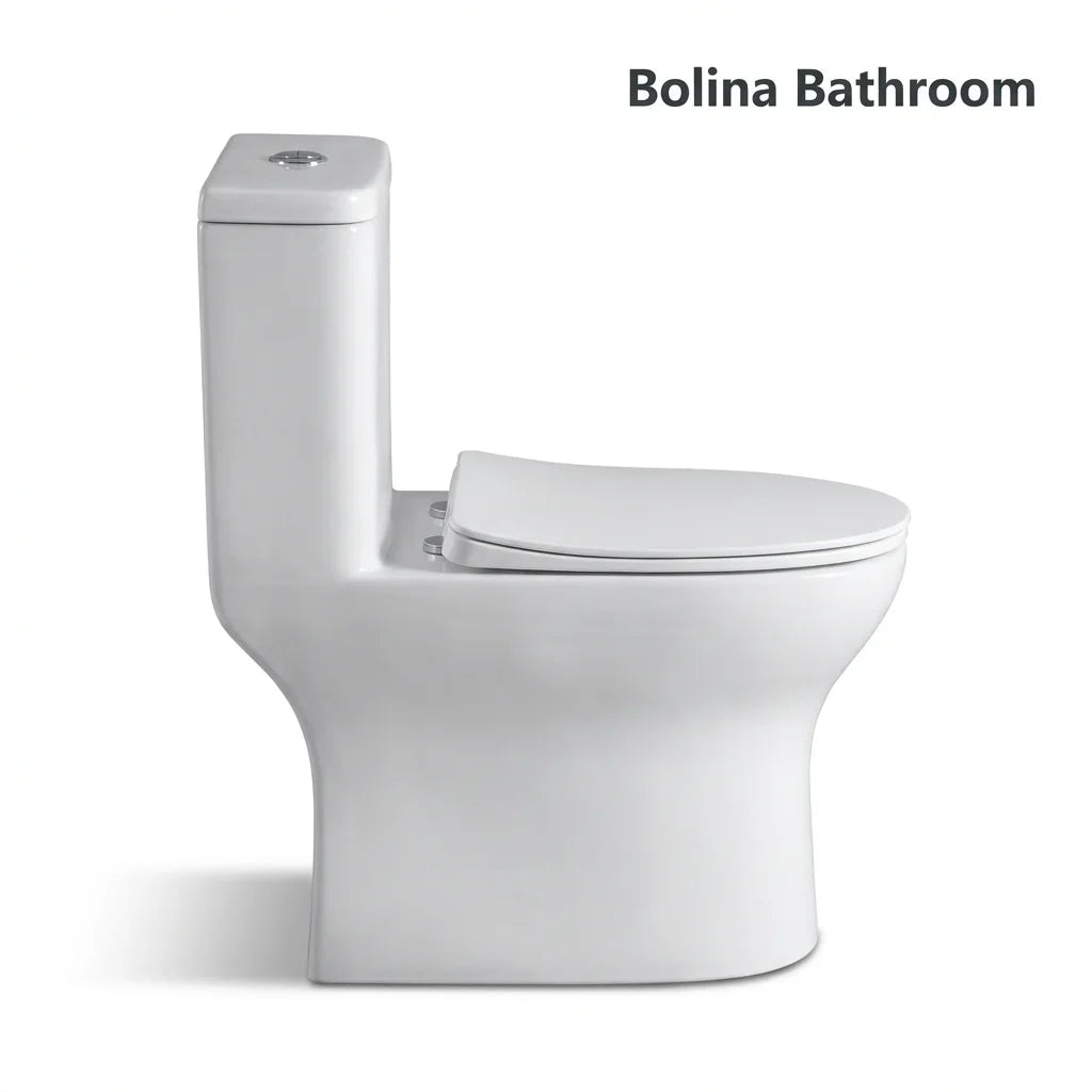 Dual flush top push button 3L and 4.8L on Bolina W2161 toilet
