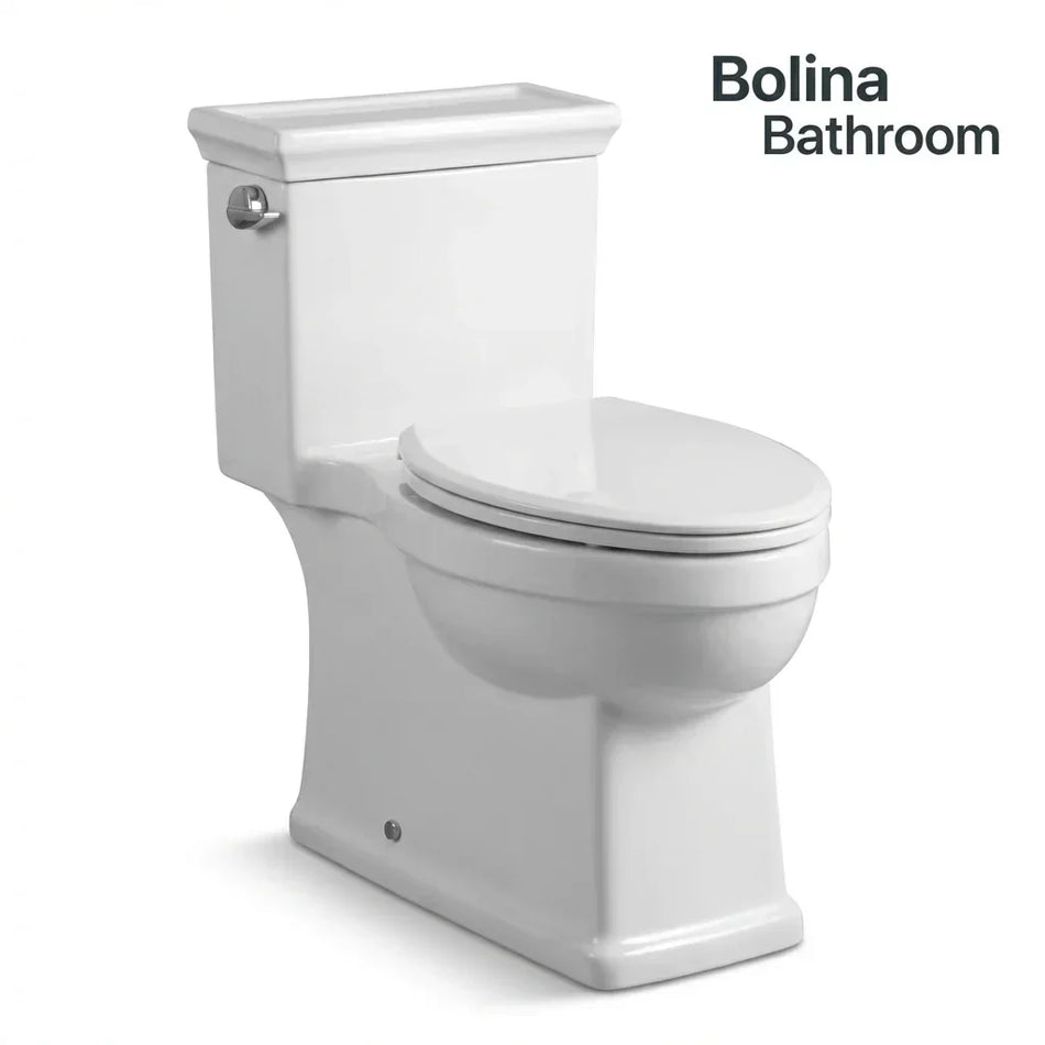 Bolina W2281 ADA Compliant One-Piece Elongated Toilet with Side Lever Handle| British Building Supplies - British Building Supplies Ltd