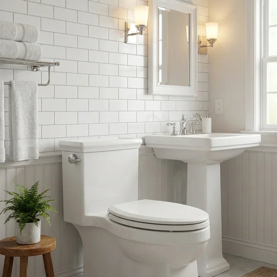 ADA Accessible Bathroom Installation with Bolina W2281 One-Piece Toilet