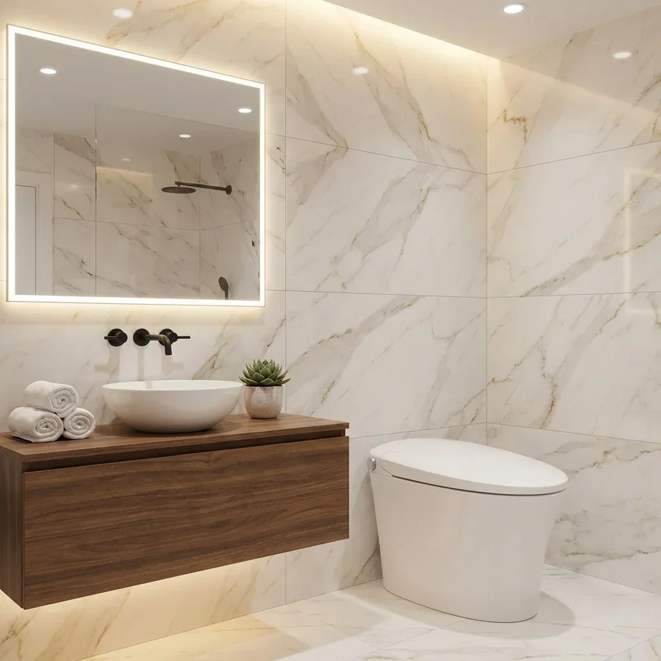 Tejjer TA-X575DF One Piece Smart Toilet for Low Water Pressure Environments