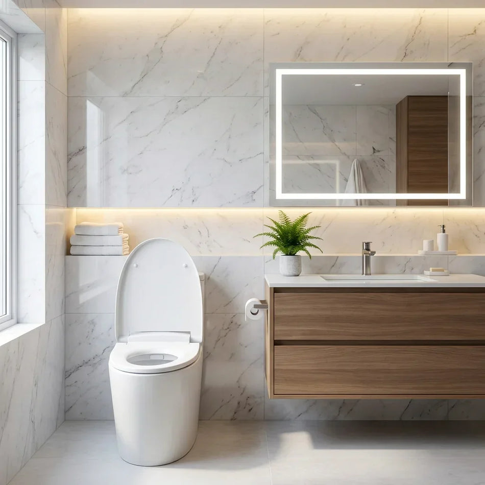 Tejjer TA-X575DF One-Piece Smart Toilet Built-In Tank Auto Flush | British Building Supplies