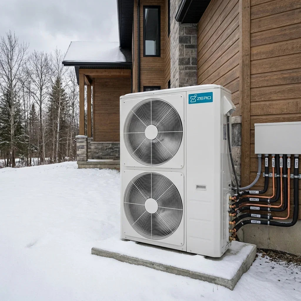 cold climate heat pump Canada winter heating performance multi zone system