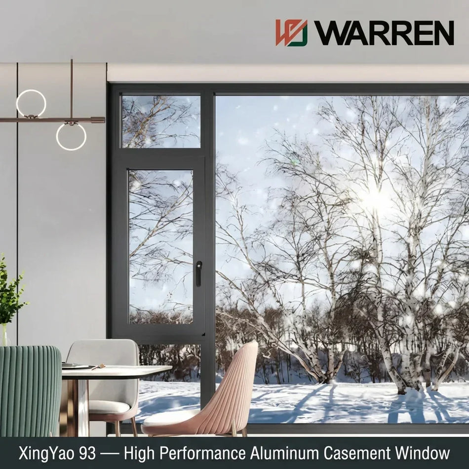 Warren XingYao 93 Aluminum Tilt & Turn Casement Window Passive House Sound Insulated | British Building Supplies - British Building Supplies Ltd