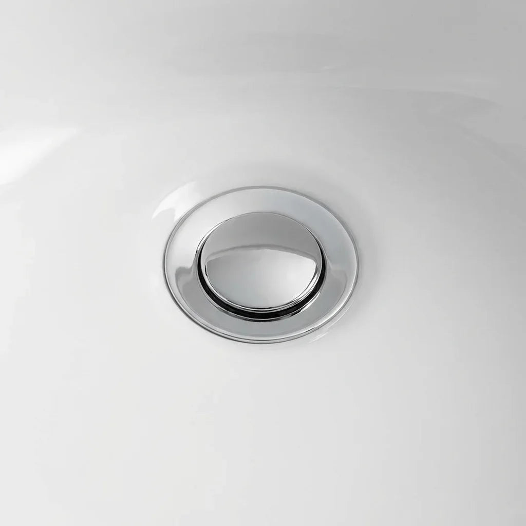 BOLINA L183 White Ceramic Lavatory Full Pedestal Overflow Drain | British Building Supplies