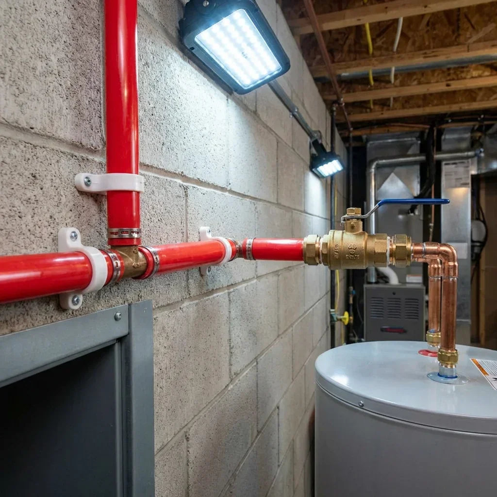 Commercial Riser and Potable Water System Installation using BBS 3/4 Inch Straight PEX