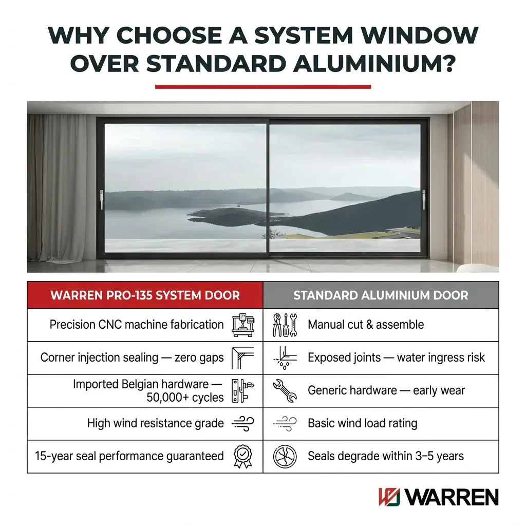 Why choose Warren PRO-135 Aluminum Lift & Slide Patio Door