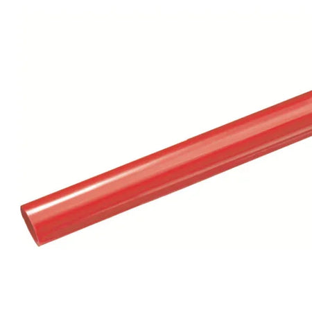 Red plastic pipe