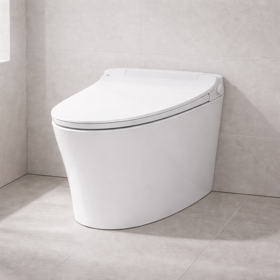 Tejjer TA-X568 Smart Toilet | X-Power Pressurized Flush | SIAA Antibacterial Seat | Built-in Tank | ADA Compliant