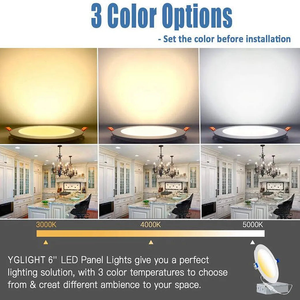 Dimmable 4 inch LED recessed light with adjustable brightness from 5 percent to 100 percent