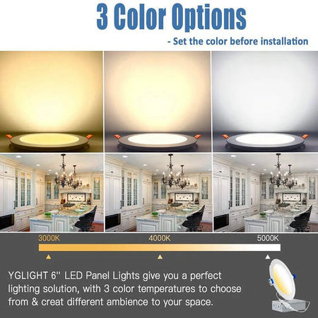 Dimmable 4 inch LED recessed light with adjustable brightness from 5 percent to 100 percent